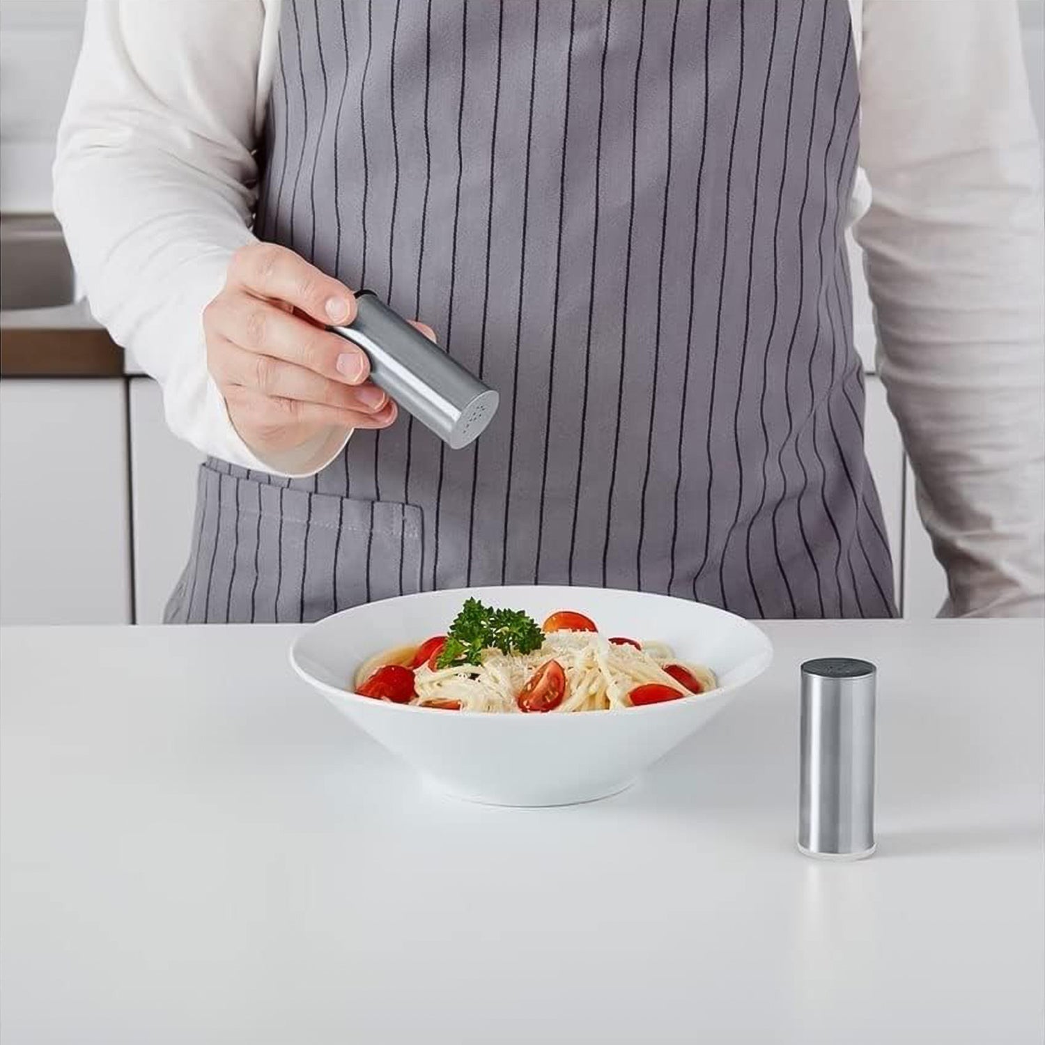 Stainless Steel Salt and Pepper Shaker Set (2 Pc)