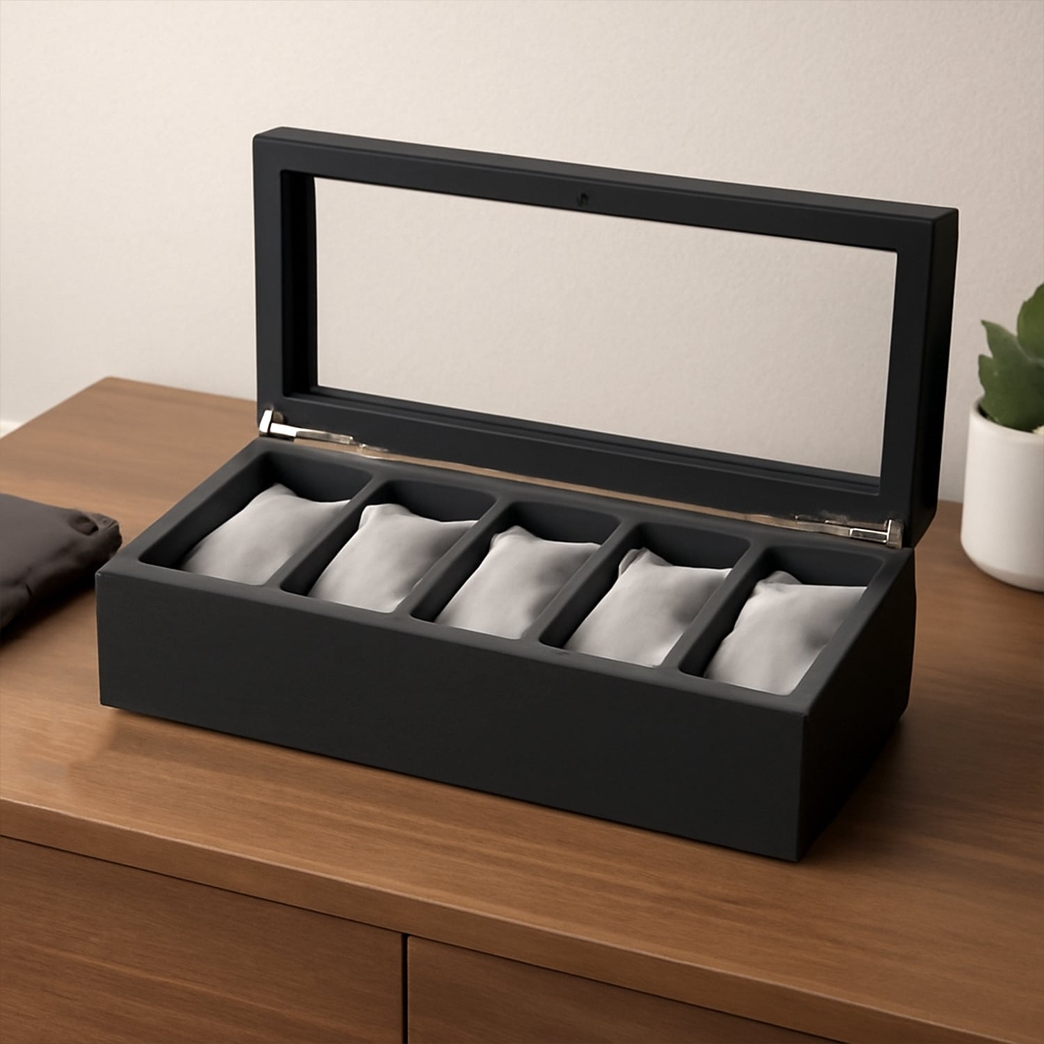 Style Fresh and Simple Girl Earrings Plate Jewellery Box Earrings Ring Multi-function Jewellery Storage Box