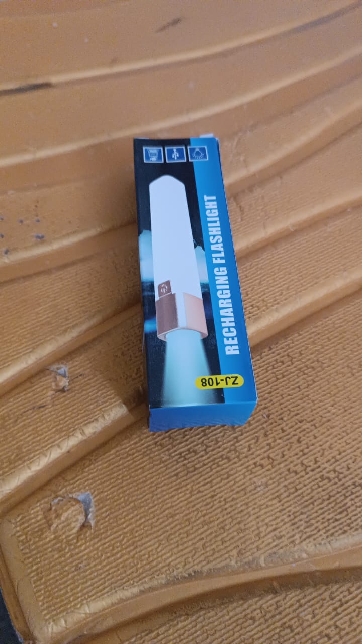 Rechargeable Touch-Control LED Flashlight (1 Pc)